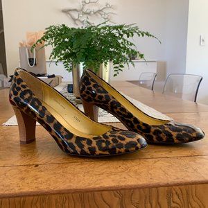 J.Crew Juliet Safari Patent-leather Midheels